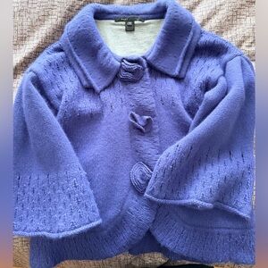 Marc Jacobs Purple and Gray Knit Sweater